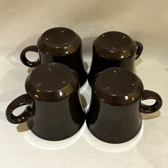 Set of 4 Vintage Franciscan Madeira Earthenware Teacup Coffee Mug - Picture 3 of 6